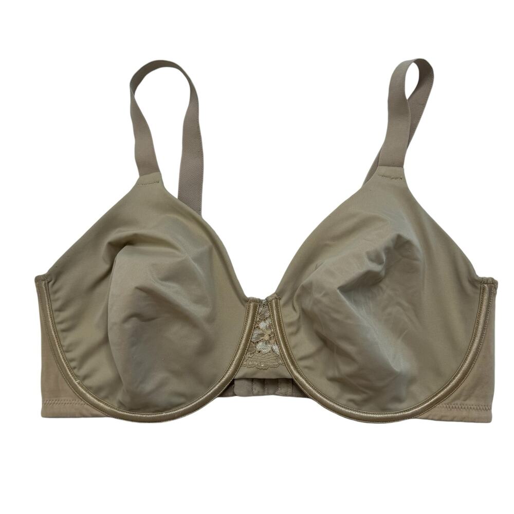 VANITY FAIR Radiant Collection Smoothing Minimizer Bra Beige Size 38DD #76084